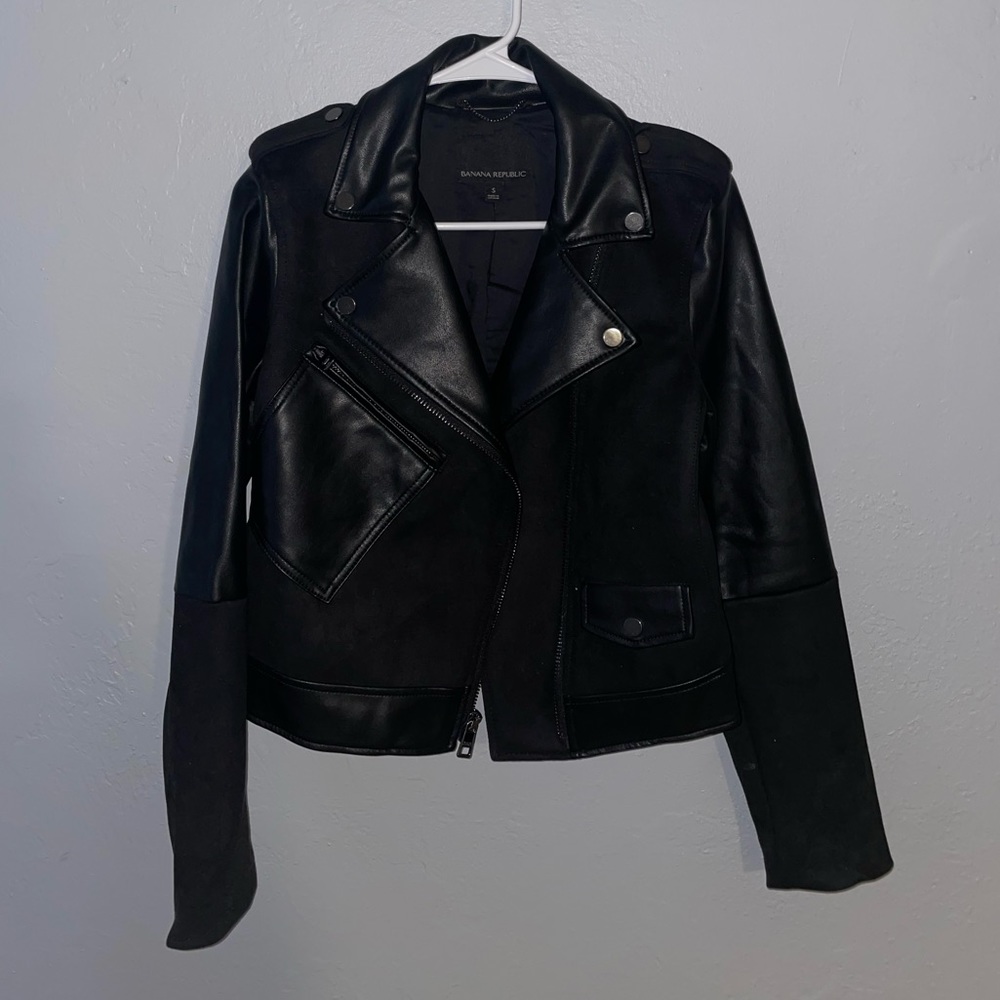 Banana Republic Vegan Leather/Suede Jacket